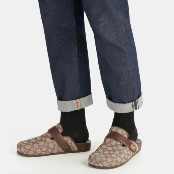 🚨‼️SOLD ‼️🚨COACH⭐️ NWT✨ MENS SIGNATURE CLOGS🏷️SIZE 10 - Picture 5 of 9